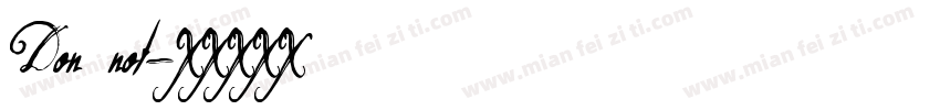 Don not字体转换